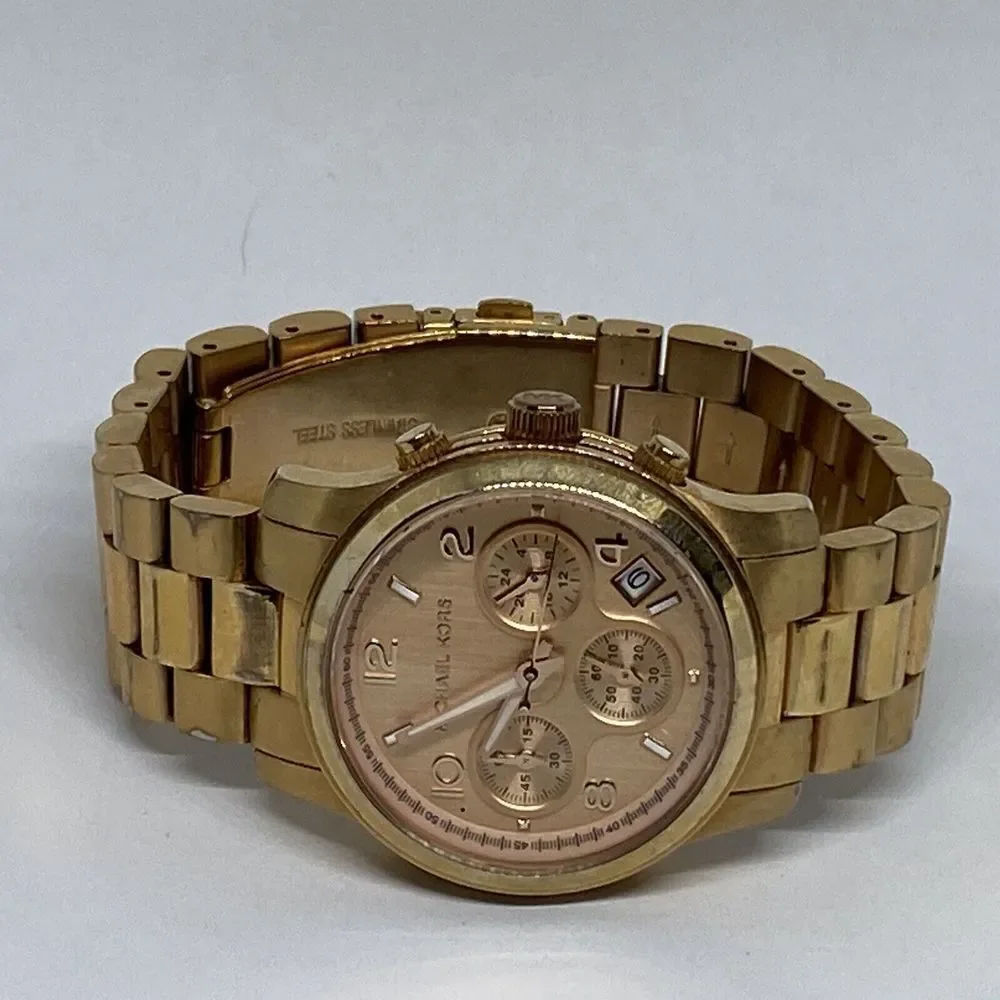 Michael Kors Runway MK5128 Women Stainless Steel Analog Dial Quartz Watch UC846